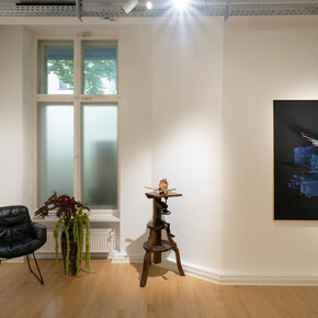 Helga Schmidhuber, Morpheus mango mau, ausstellungsansicht. Mit freundlicher genehmigung der Aoa;87 Gallery. Foto von Dotgain