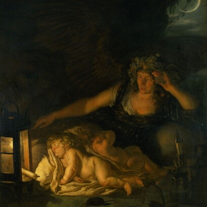 Joachim von Sandrart, "Allegoria della notte", 1654-56, Kunsthistorisches Museum, Austria