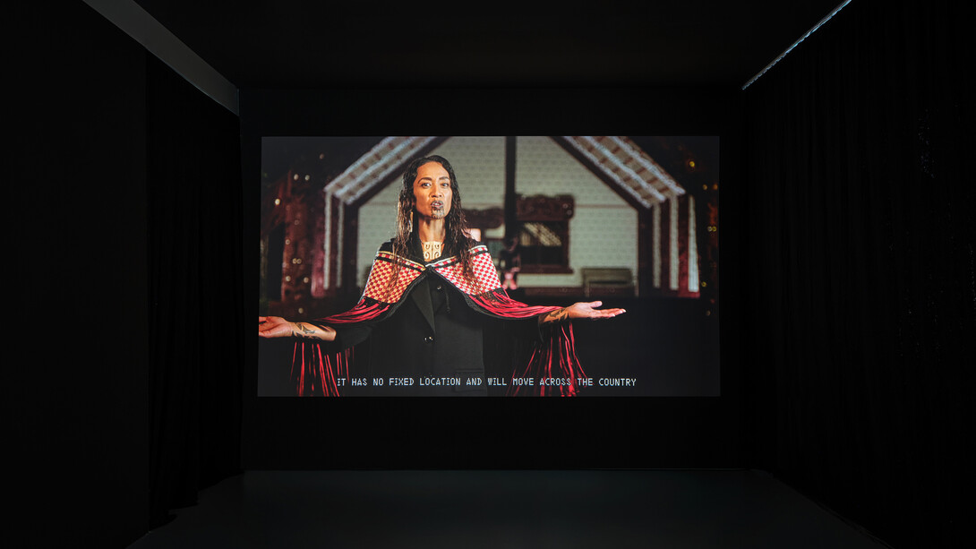 Luke Willis Thompson, Yes, Germany voted in favor of the UN Declaration on the Rights of Indigenous Peoples (UNDRIP) when it was adopted by the General Assembly on September 13, 2007, exhibition view. Courtesy of Nagel Draxler Gallery