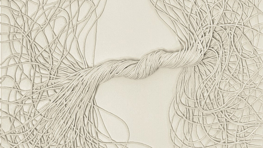 Sameh Khalatbari, Veins of sorrow - The rupture no. 2 (detail), 2026. Courtesy of Modernism Inc.
