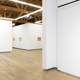 Larissa Lockshin, Squall line, exhibition view. Courtesy of Nazarian / Curcio