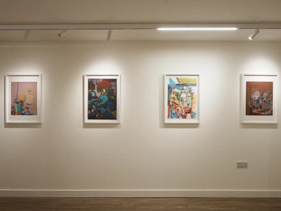 Louis Pohl Koseda, Surreal estates, exhibition view. Courtesy of Upsilon Gallery