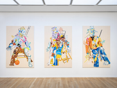 Léonard Martin, Chef menteur, vue de l'exposition. Avec l'aimable autorisation de Templon