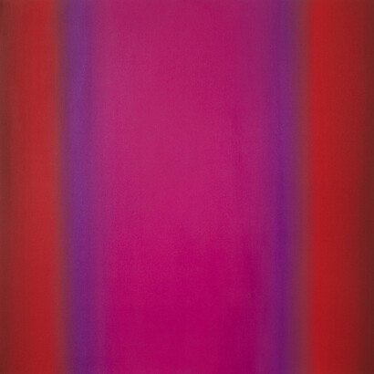 Ruth Pastine, Red Green 2-S4848 (Magenta Violet), Sense Certainty Series, 2014, 48 × 48 inches
