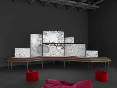 Marina Zurkow, Parting worlds, exhibition view. Courtesy of Whitney Museum of American Art