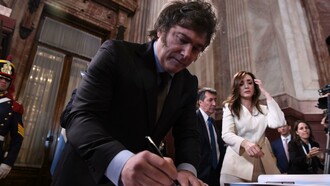 Presidential inauguration ceremony and transfer of power, at the National Congress, on December 10, 2023 in Buenos Aires, Argentina