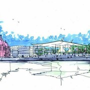 Concept sketch for the National Assembly for Wales, Credit: Rogers Stirk Harbour + Partners