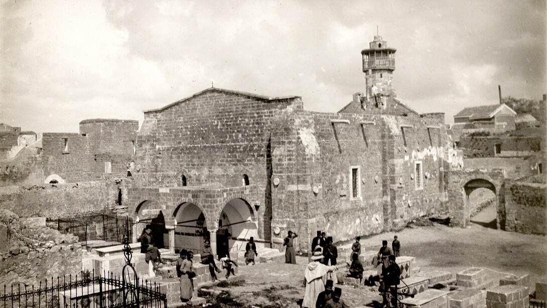 Saint Porphyrius Church and cemetery (Gaza), view from SW. 1922, Ecole biblique de Jérusalem