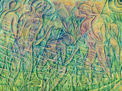 Peter Graham, Shadow harvest (detail), 2025. Courtesy of Olsen Gallery