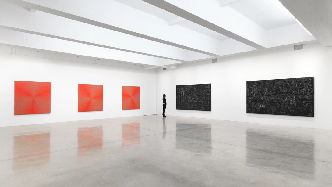 Analia Saban, Flowcharts, exhibition view. Courtesy of Tanya Bonakdar Gallery 