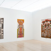 Sanaa Gateja, Language of we, vista de exhibición. Cortesía del Instituto de Arte Contemporáneo de Miami