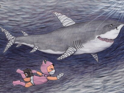 “The Shark’s Smile" by Han Beishi, 2016, Mask Beywa Series