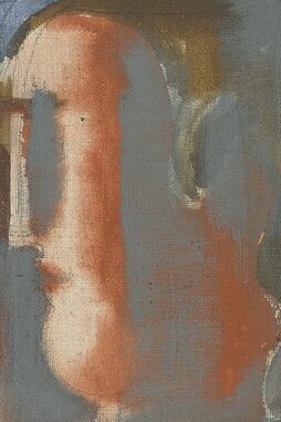 "Dos cabezas", óleo sobre tela, Oskar Schlemmer, 1928