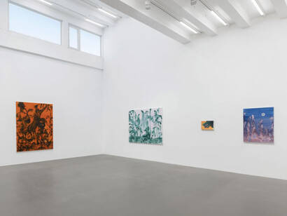 Rebekka Steiger, Nightly encounter, exhibition view. Courtesy of Galerie Urs Meile
