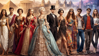 A visual journey through the history of costume, tracing how clothing has evolved alongside social, cultural, and political change