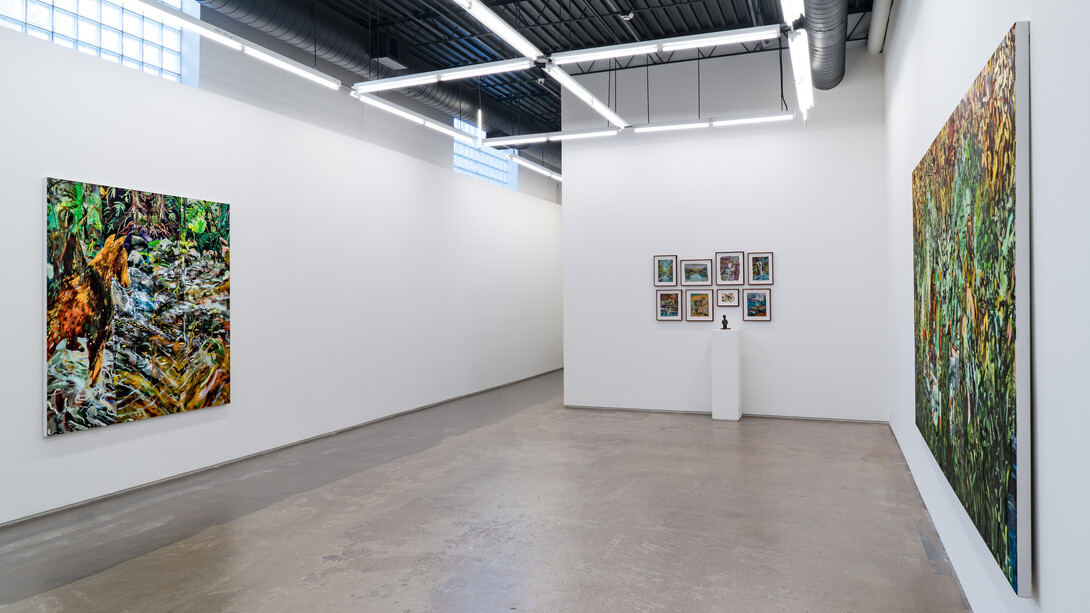 Maia Cruz Palileo, Branch dance, exhibition view. Courtesy of moniquemeloche