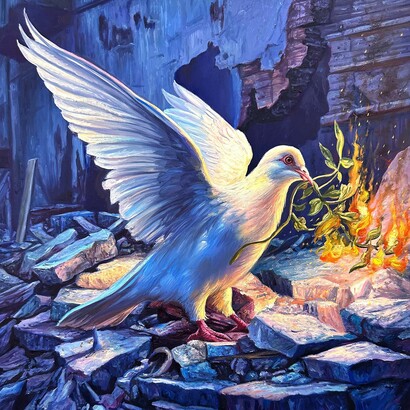 Angela Gram, Olive branch, 2026. Courtesy of Gallery Poulsen