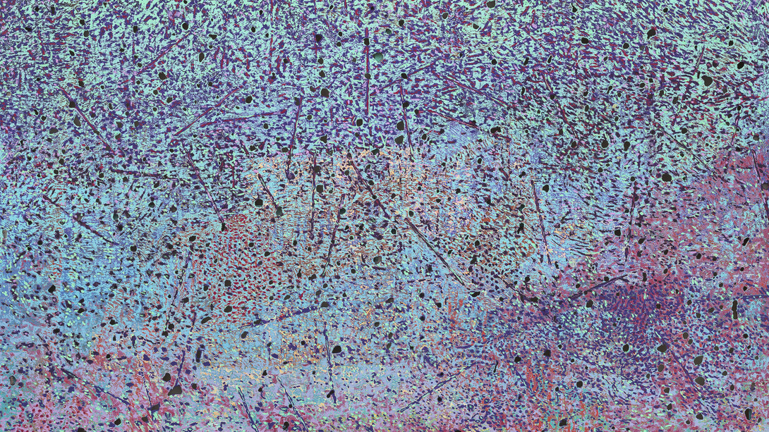 Kadar Brock, Rains, prana is the movement’s ashram, rosemead high, the mutual store, 2020 - 2024. Courtesy of Miles McEnery Gallery