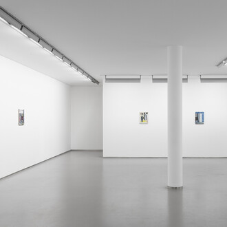 René Luckhardt, Nachtzug nach florenz, ausstellungsansicht. Mit freundlicher genehmigung der Galerie Bernd Kugler