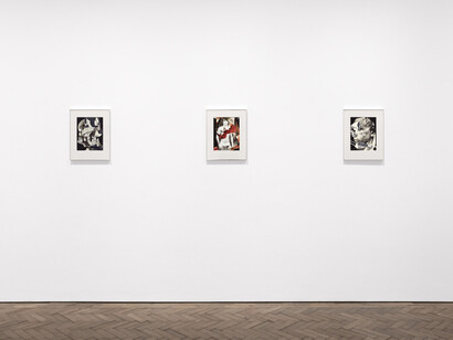 Where the tongue slips it speaks truth, Modern Art Bury Street, exhibition view, 16 January 2026–21 February 2026. Courtesy of Modern Art