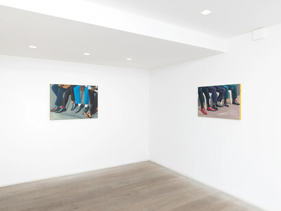 Zemba Luzamba, Salon show, exhibition view. Courtesy of Kristin Hjellegjerde