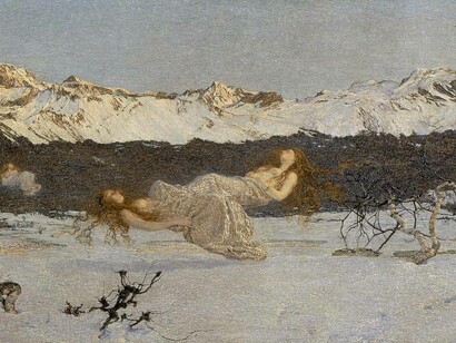 Giovanni Segantini, Il castigo delle lussuriose, 1891, olio su tela, Walker Art Gallery, Liverpool, Regno Unito