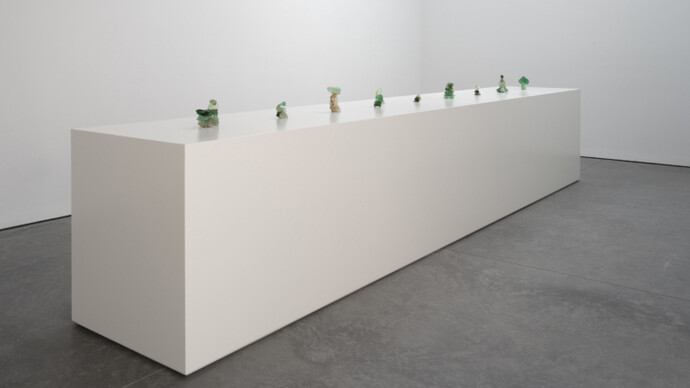 Thaddeus Mosley, Glass, exhibition view. Courtesy of Karma Gallery