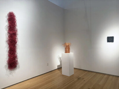 Nancy Koenigsberg, Crossed wires, exhibition view. Courtesy of Nancy Hoffman Gallery