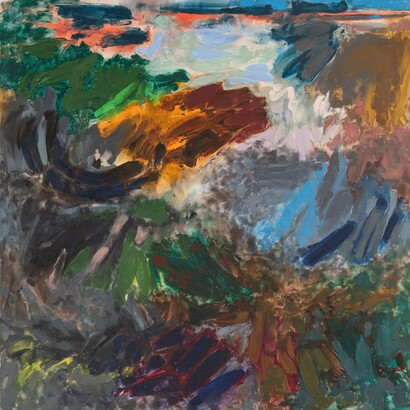 Friedel Dzubas, Dawn, 1984-85. Courtesy of Lincoln Glenn Gallery