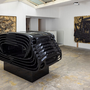 Arman, tout ce qui reste, vue de l'exposition. Avec l'aimable autorisation de la Galerie Vallois