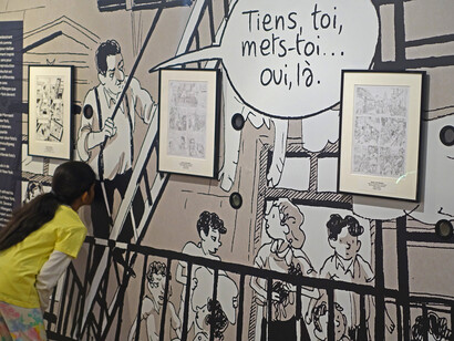 La nature de Wauter Mannaert, vue de l'exposition. Avec l'aimable autorisation du Comic Art Museum