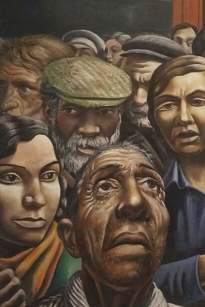 Antonio Berni, Manifestación (1934, detalle)