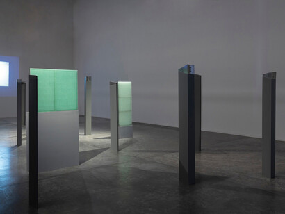 Nazgol Ansarinia, Instruments of viewing and obscurity, exhibition view. Courtesy of Green Art Gallery