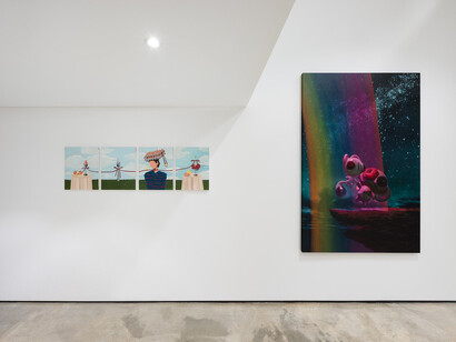 Various artists, Morning haze, exhibition view. Courtesy of Lazy Mike Gallery