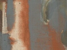 "Dos cabezas", óleo sobre tela, Oskar Schlemmer, 1928