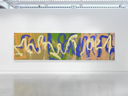Max Gimblett, The open door, exhibition view. Courtesy of Gow Langsford Gallery