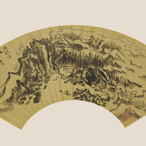 Lu Yanshao, Daybreak in riverside village (detail), 1986. Courtesy of Hong Kong Museum of Art