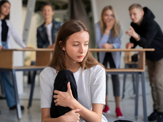 A schoolgirl facing the challenges of bullying
