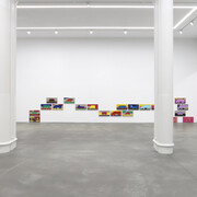 Zak Kitnick, Paintings for children, exhibition view. Courtesy of Nino Mier Gallery