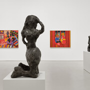 Tal R, domestic, vue d'exposition. Avec l'aimable autorisation de la Galerie Max Hetzler