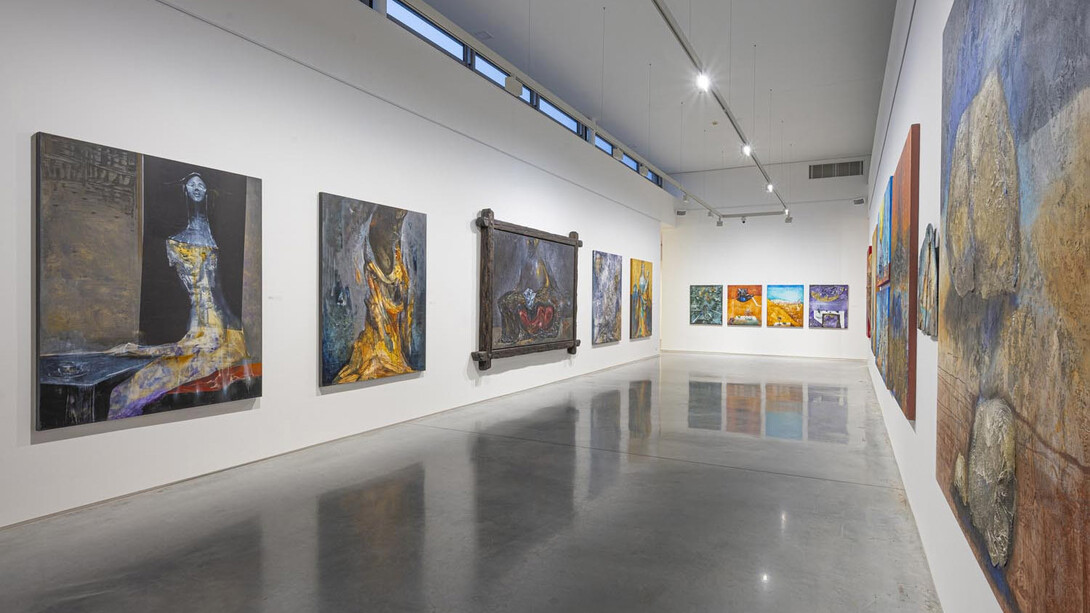 Ivan Pavle, Wandering through the labyrinth, exhibition view. Courtesy of Danubiana