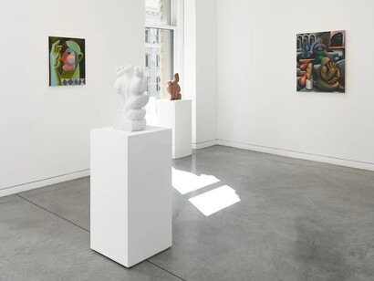 Nathaniel Kyung Smith, A living truth, exhibition view. Courtesy of Maybaum Gallery