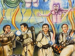 Poster ghanés de "Ghostbusters"