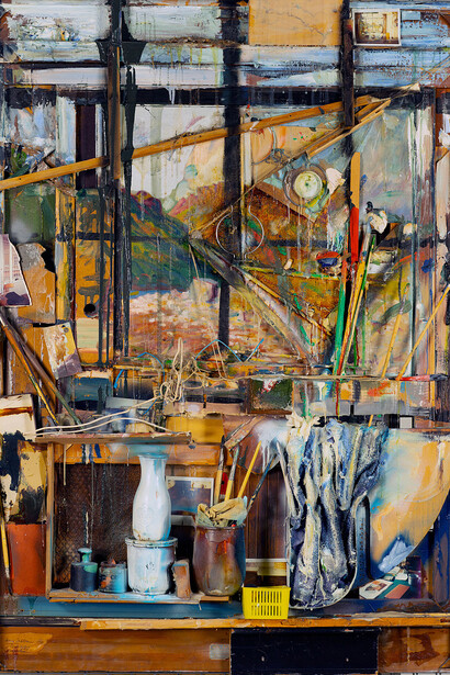 Dieter Roth, Interior with a look back, 1988-1990. Courtesy of Albertina Museum