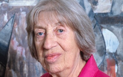 "Lee Krasner, artista", fotografía, Bernard Gotfryd, 1983