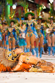 With each rhythmic step, the dancers bring the carnival to life, their colourful outfits and graceful moves creating a dazzling spectacle