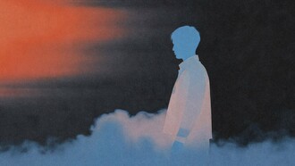 A lone figure in a surreal landscape evokes the inner desert of unmet desires and the search for self-acceptance explored in the article