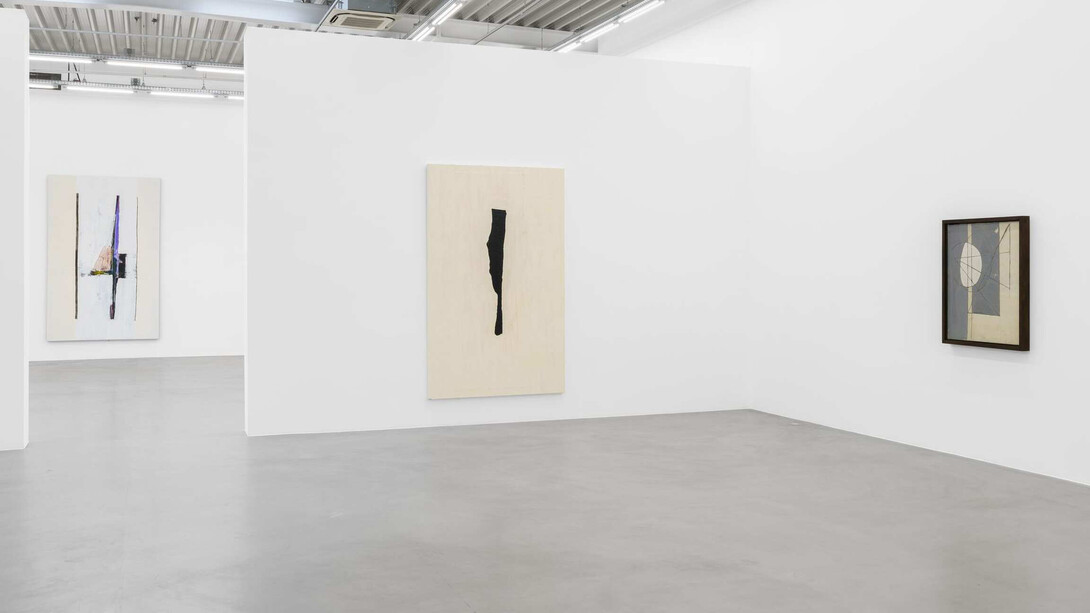 Open edges: Erik Lindman & Robert Motherwell, vue de l’exposition. Avec l’aimable autorisation d’Almine Rech