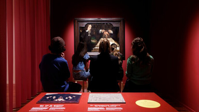 Rembrandts masterclass, vista de la exposición. Cortesía del Museum Het Rembrandthuis