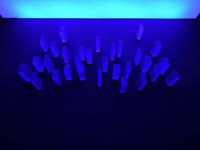 Artisti vari, #000000, veduta della mostra. Cortesia di Studio la Città